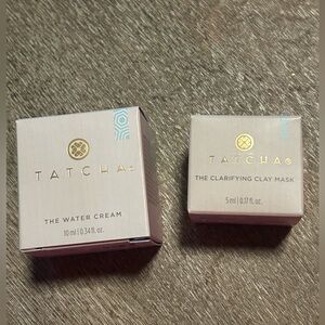 Tatcha The water cream and Clarifying clay mask set.  Size minis 5 mL and 10 mL